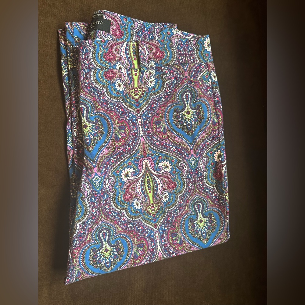 Talbots The Perfect Crop Curvy Multi Color Summer… - image 6